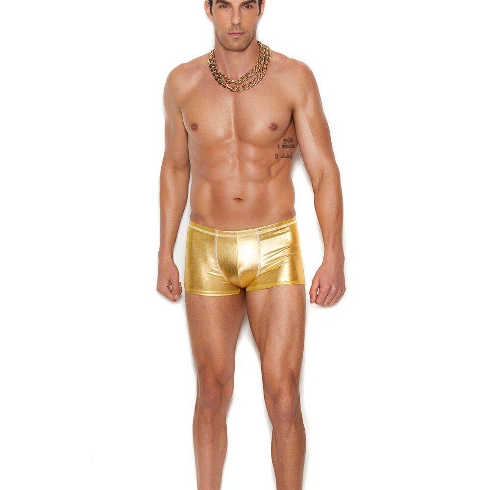 Men's gold lame boxer briefs